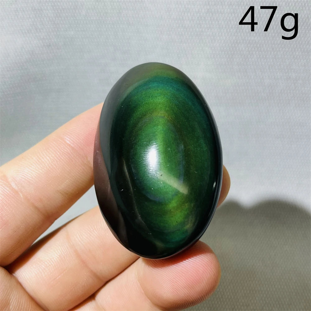 Rainbow Obsidian Palmstone-ToShay.org