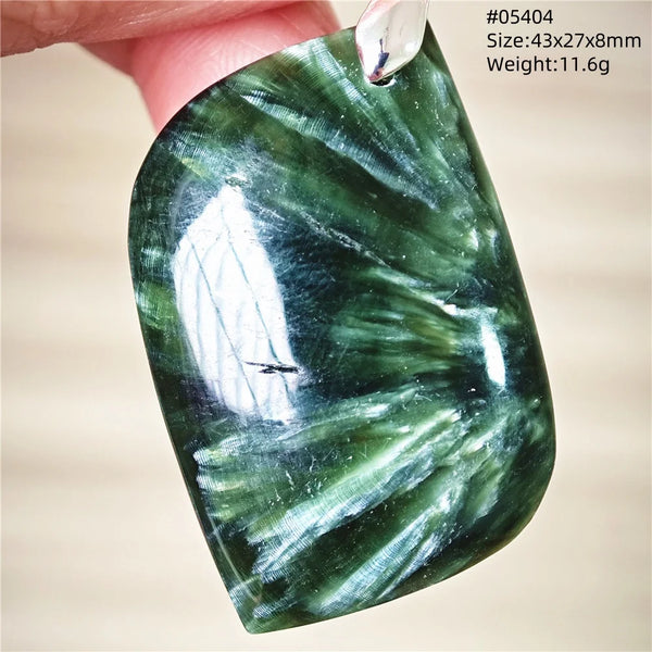 Green Seraphinite Pendant-ToShay.org