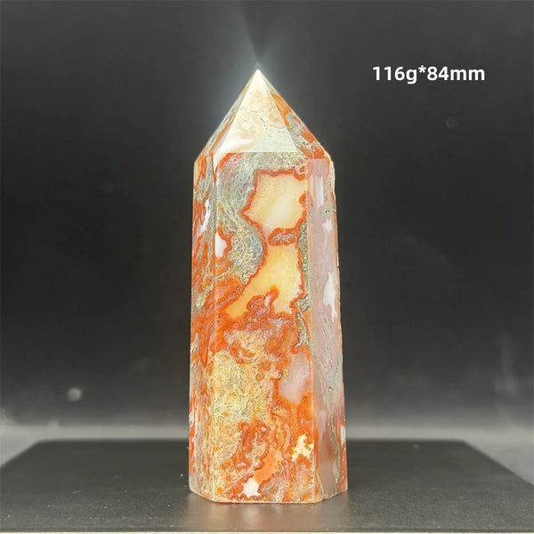 Red Moss Agate Point-ToShay.org