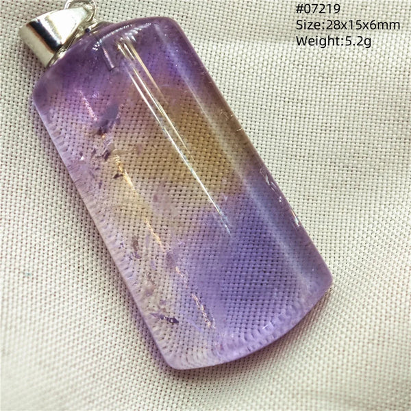 Purple Yellow Ametrine Pendant-ToShay.org