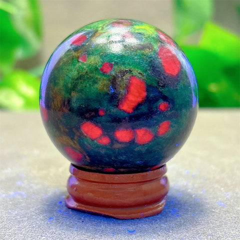Green Ruby Zoisite Ball-ToShay.org