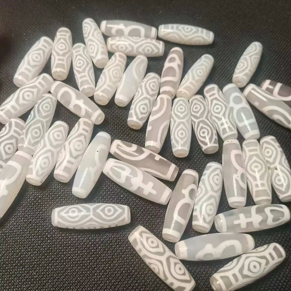 Tibetan Agate Eyes Dzi Bead-ToShay.org
