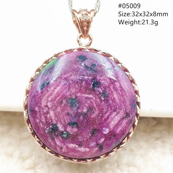 Red Ruby Zoisite Pendant-ToShay.org