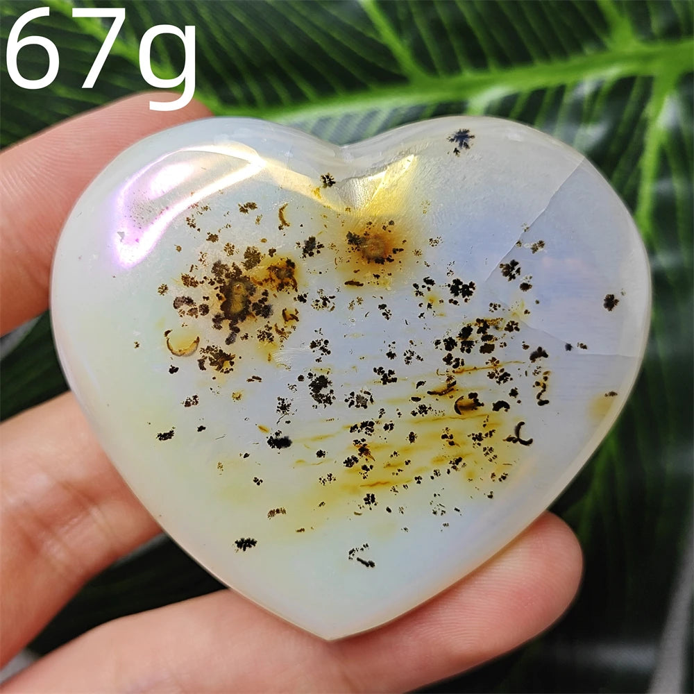 Yellow Tree Agate Heart-ToShay.org