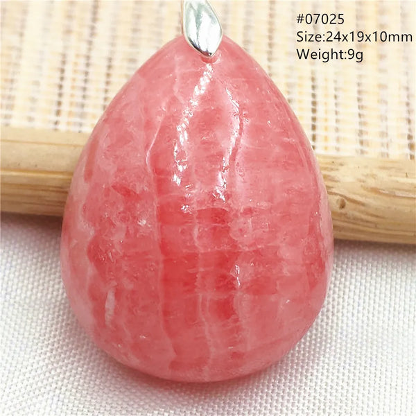 Red Rhodochrosite Pendant-ToShay.org