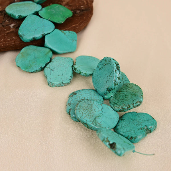 Green Turquoise Slab Beads-ToShay.org