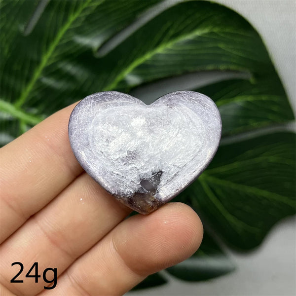 Purple Mica Crystal Heart-ToShay.org