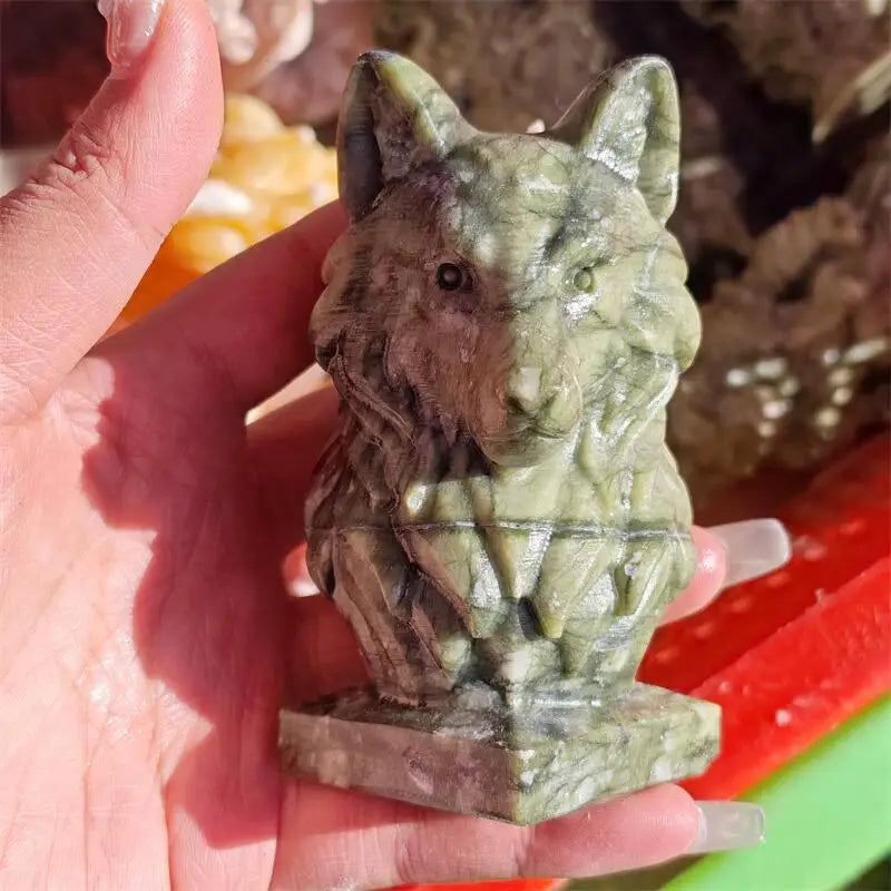 Green Ophiolite Wolf Head-ToShay.org