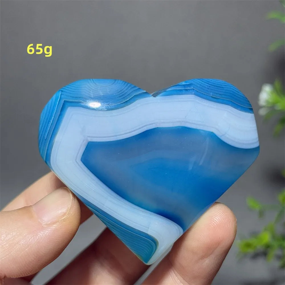 Blue Agate Heart-ToShay.org