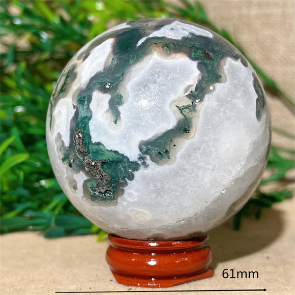 Green Moss Agate Ball-ToShay.org