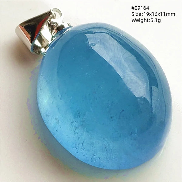Blue Aquamarine Quartz Pendant-ToShay.org