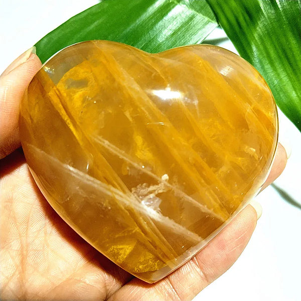 Yellow Blood Quartz Heart-ToShay.org