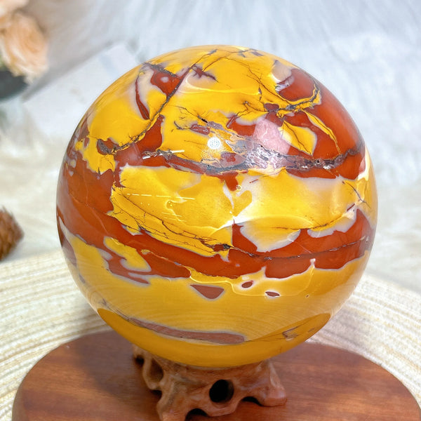 Yellow Mookaite Ball-ToShay.org