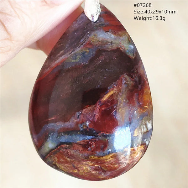 Blue Pietersite Chatoyant Pendant-ToShay.org