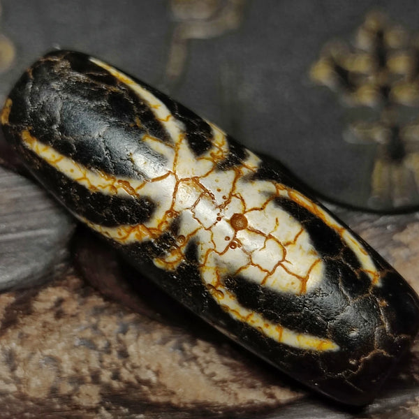 Tibetan Agate Dzi Bead-ToShay.org