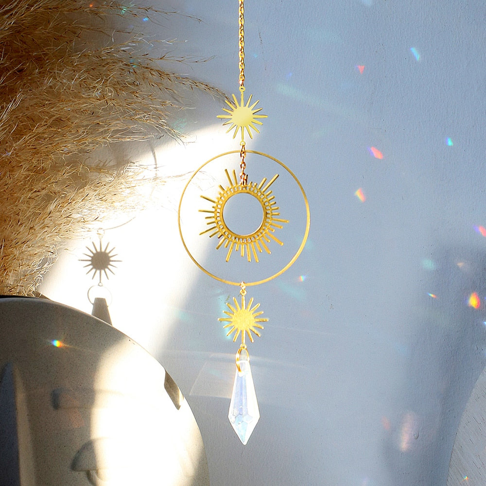 Sun Moon Crystal Sun Catcher-ToShay.org