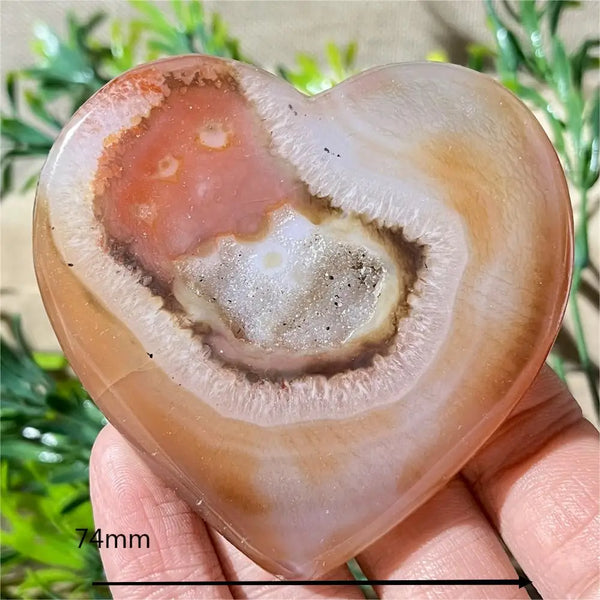 Yellow Agate Druzy Heart-ToShay.org