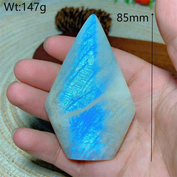 Blue Flash Moonstone Diamond-ToShay.org