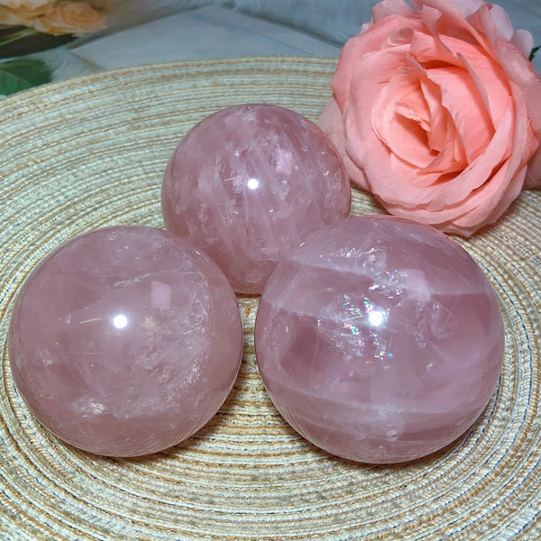 Pink Rose Quartz Ball-ToShay.org