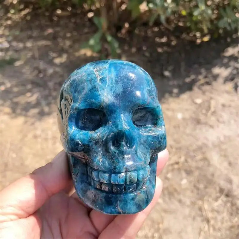 Blue Apatite Skull-ToShay.org