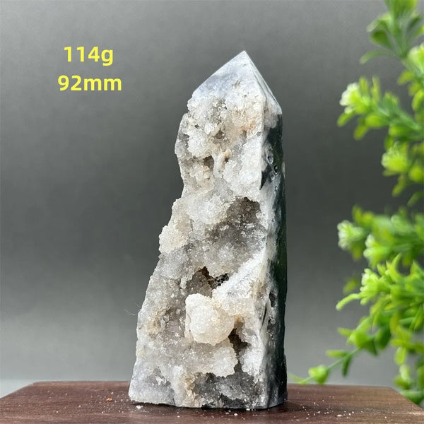 Purple Sphalerite Geode Obelisk-ToShay.org