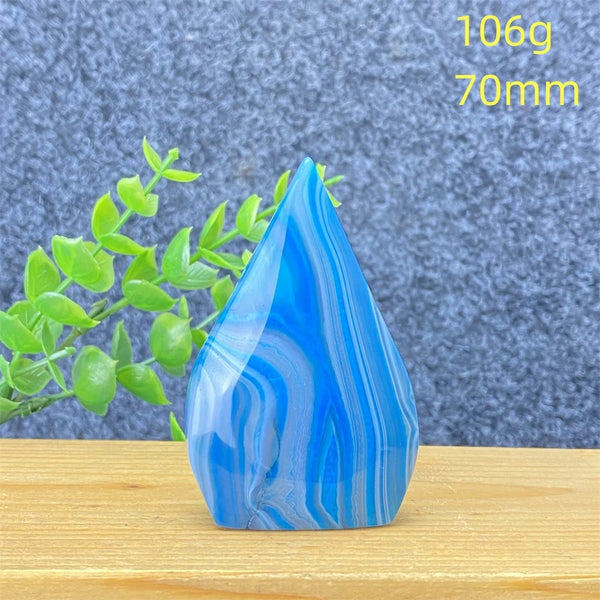 Blue Lace Agate Torch-ToShay.org