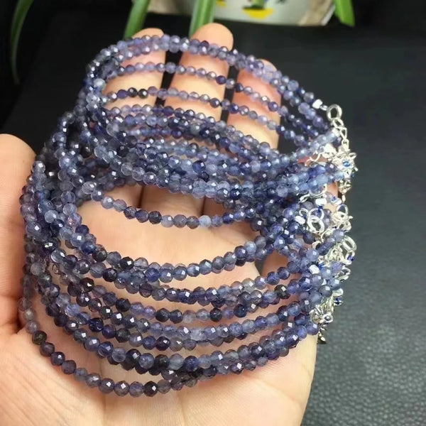 Blue Cordierite Lolite Bracelet-ToShay.org