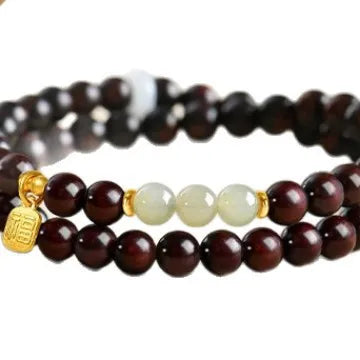 Red Sandalwood Jade Bracelet-ToShay.org