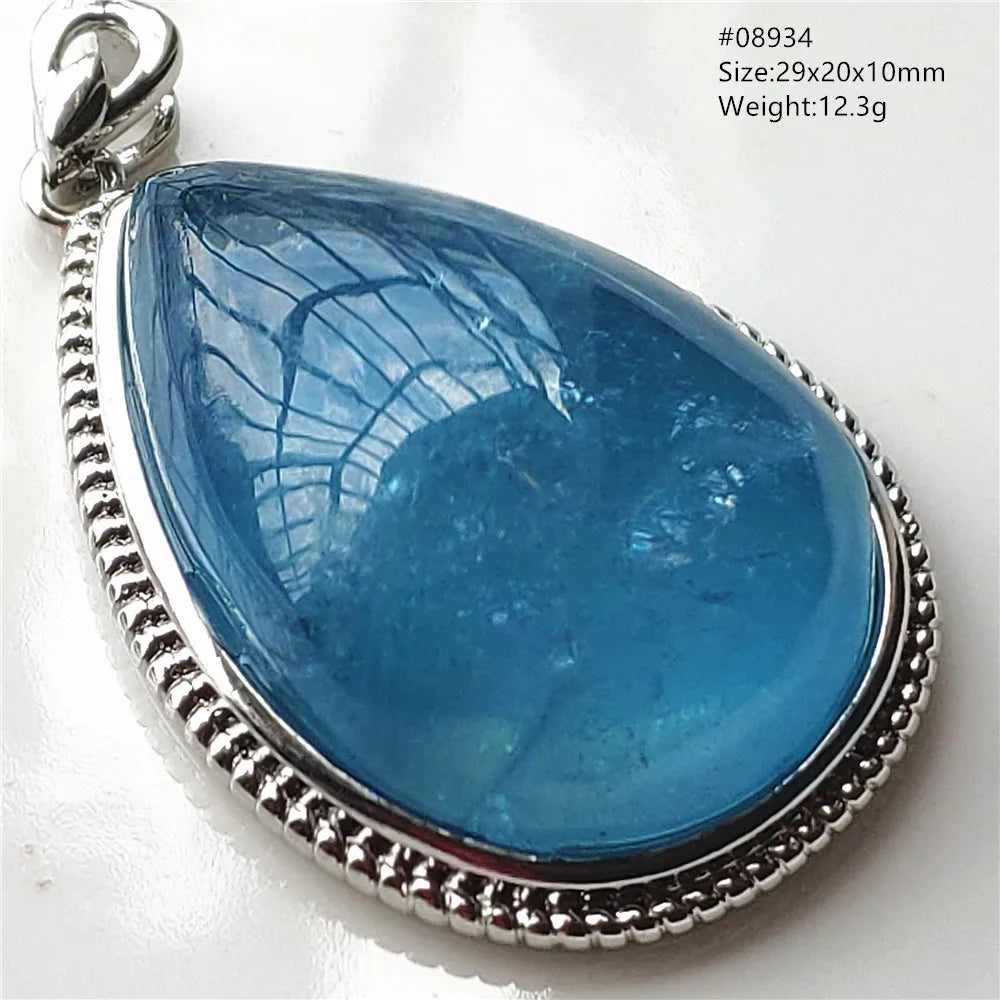 Blue Aquamarine Pendant-ToShay.org