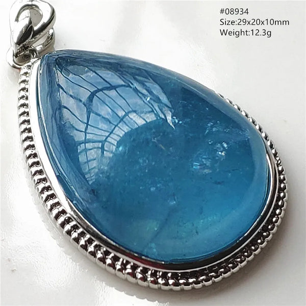 Blue Aquamarine Quartz Pendant-ToShay.org