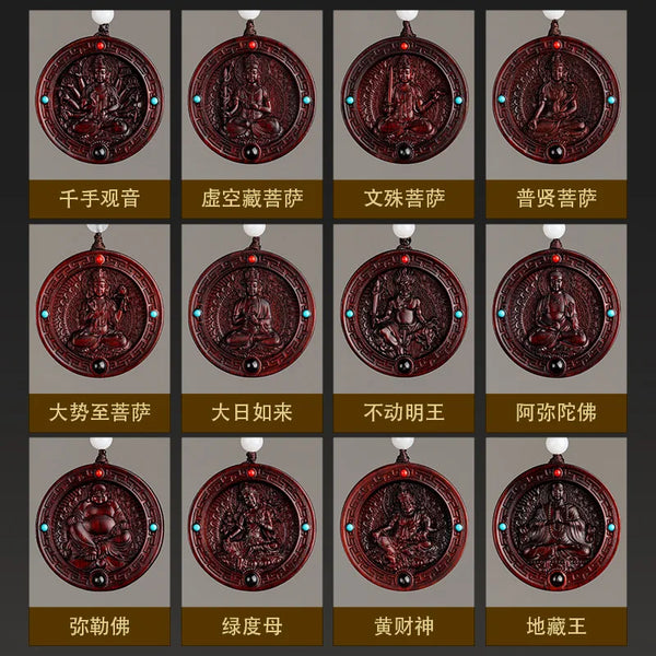 Sandalwood Ksitigarbha Pendant-ToShay.org