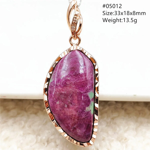 Red Ruby Zoisite Pendant-ToShay.org