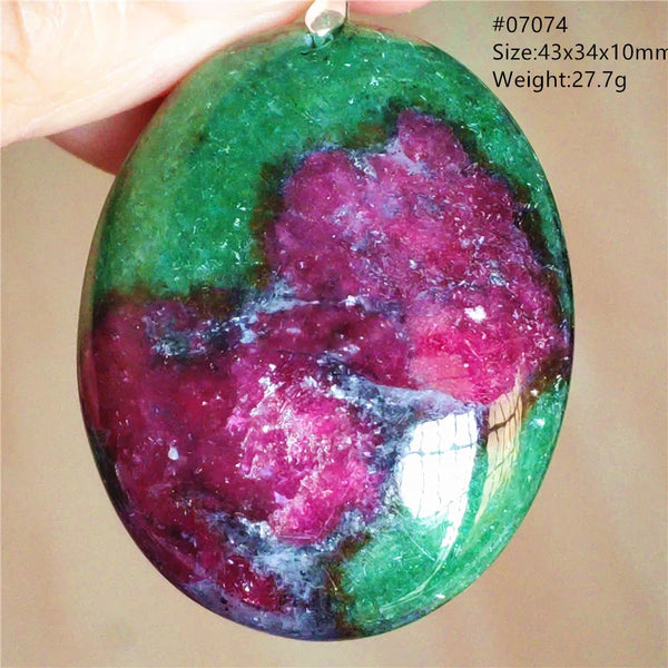 Red Ruby Zoisite Pendant-ToShay.org
