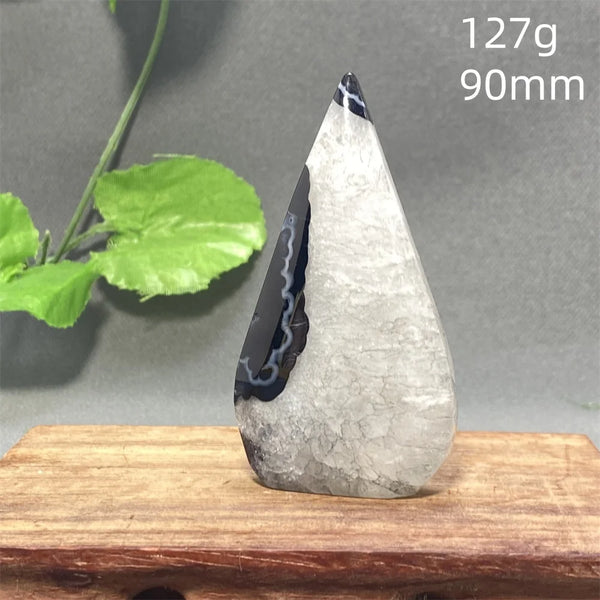 Black Striped Agate Flame-ToShay.org