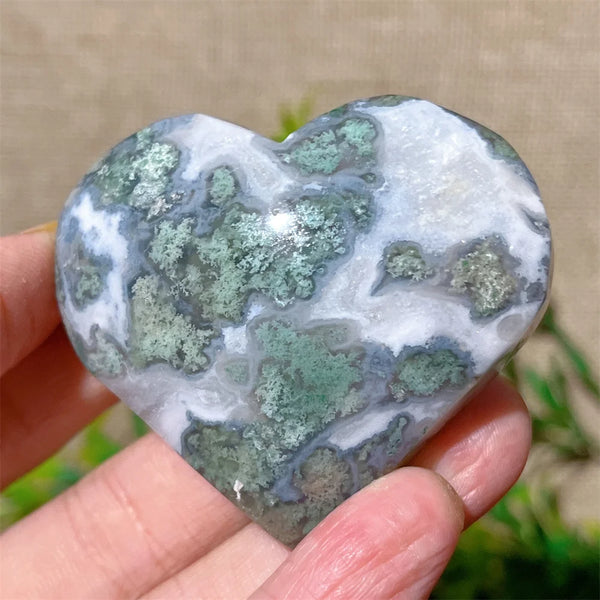 Green Moss Agate Heart-ToShay.org