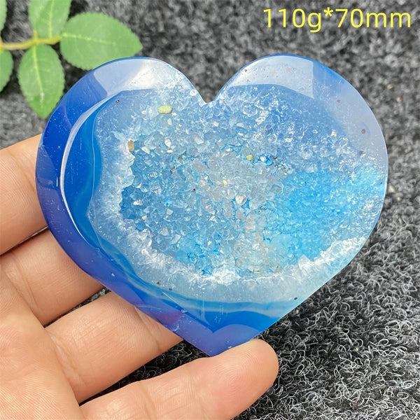 Blue Agate Geode Heart-ToShay.org