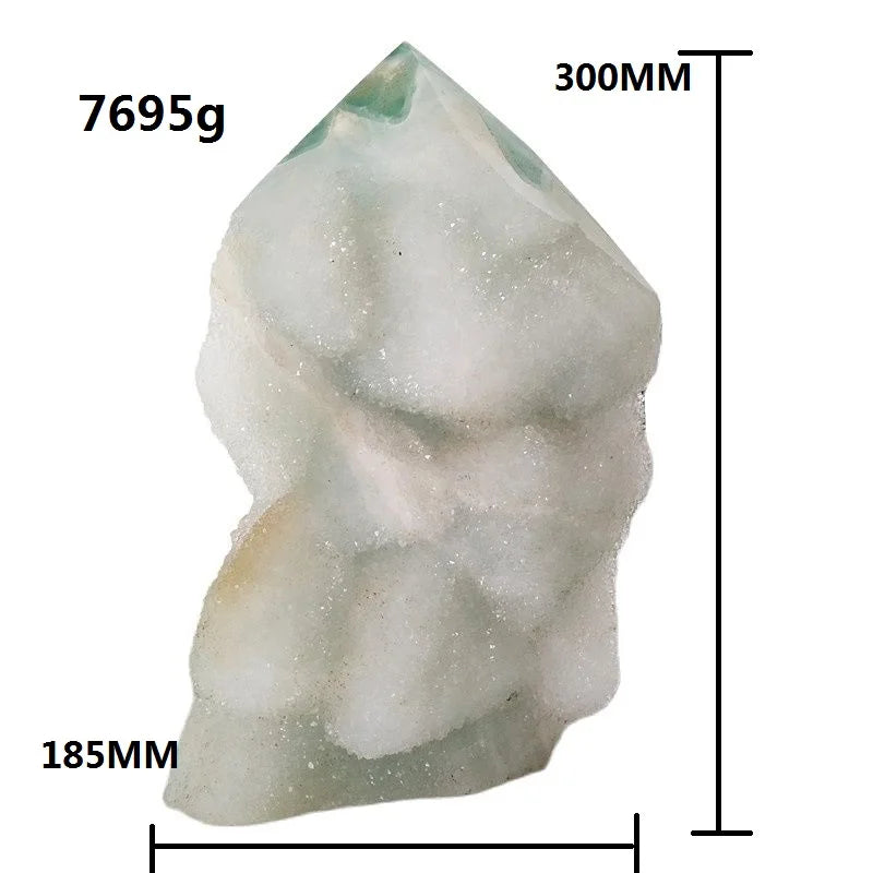 Green Fluorite Crystal Tower-ToShay.org