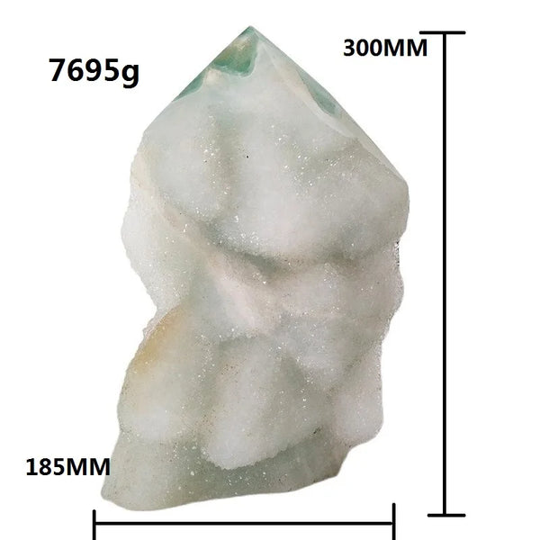 Green Fluorite Crystal Tower-ToShay.org