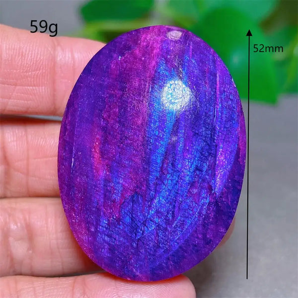Violet Moonstone Palm Stone-ToShay.org