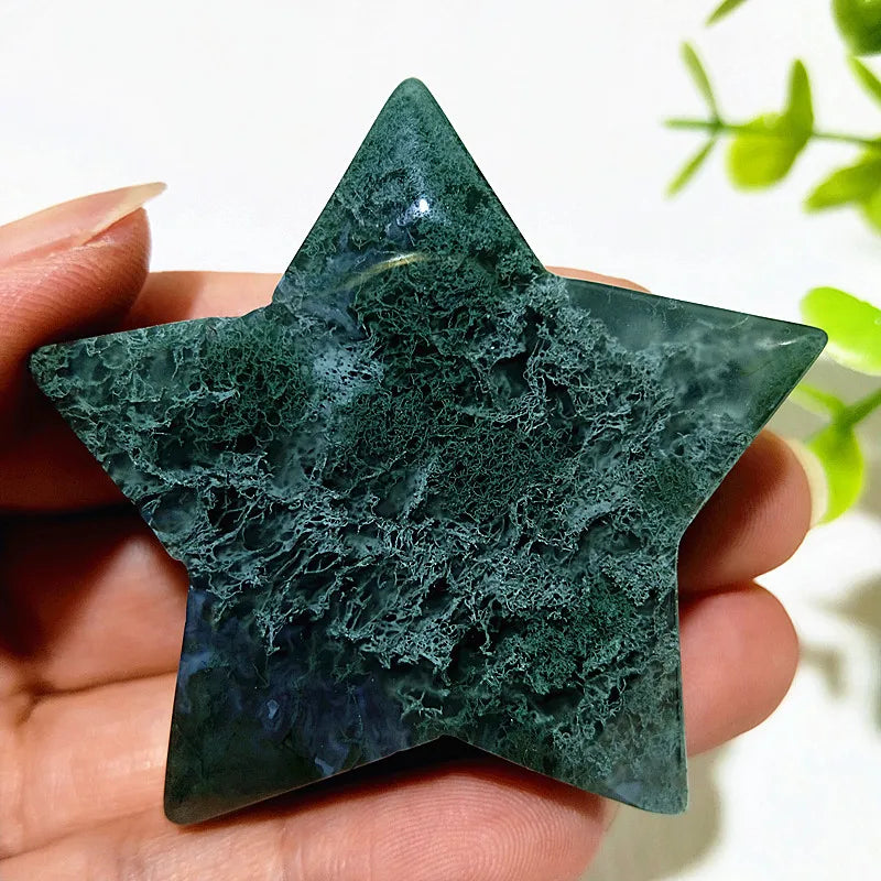 Green Moss Agate Star-ToShay.org