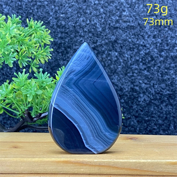 Black Silk Agate Torch-ToShay.org