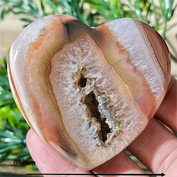 Yellow Agate Druzy Heart-ToShay.org