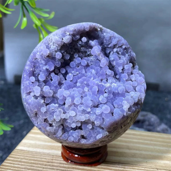 Purple Grape Agate Ball-ToShay.org