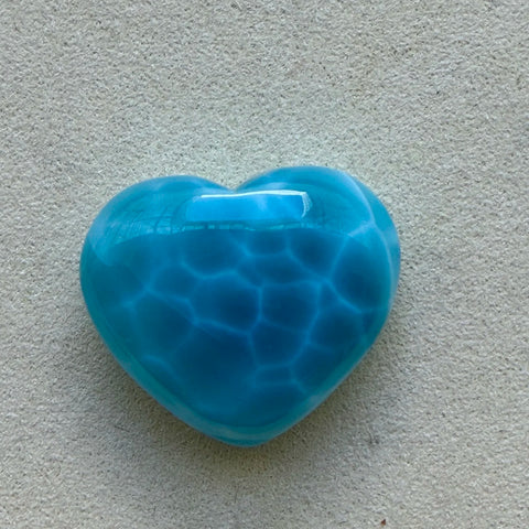 Blue Larimar Heart-ToShay.org