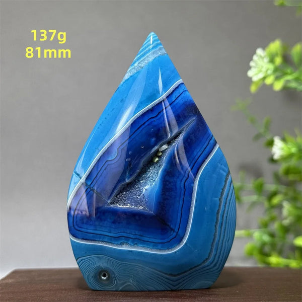 Blue Agate Torch-ToShay.org
