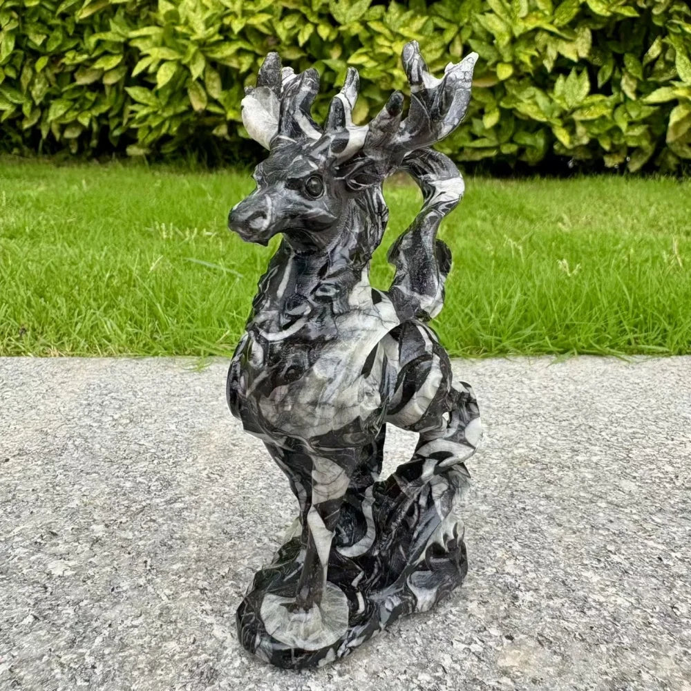 Black White Shell Stone Deer-ToShay.org