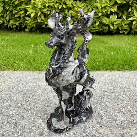 Black White Shell Stone Deer-ToShay.org