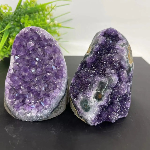 Purple Amethyst Geode Crystal Cluster-ToShay.org