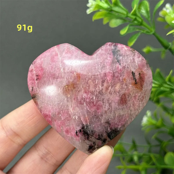 Pink Rose Rhodochrosite Heart-ToShay.org