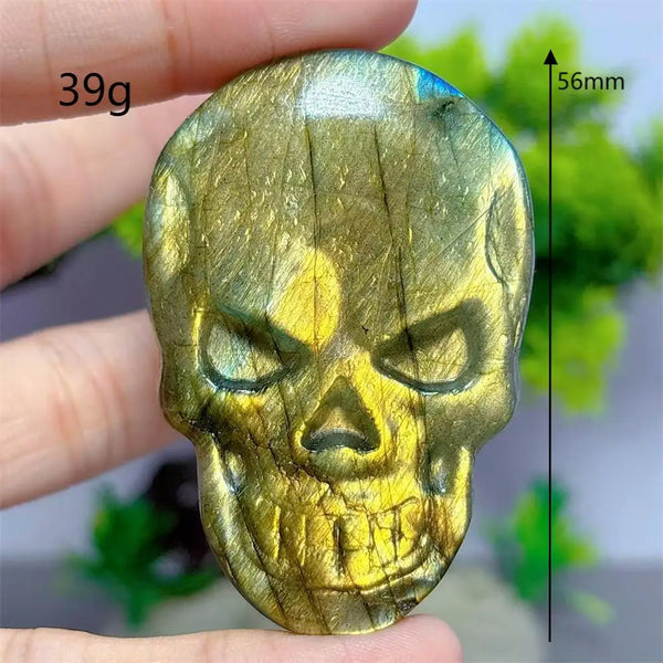 Rainbow Labradorite Skull Pendants-ToShay.org